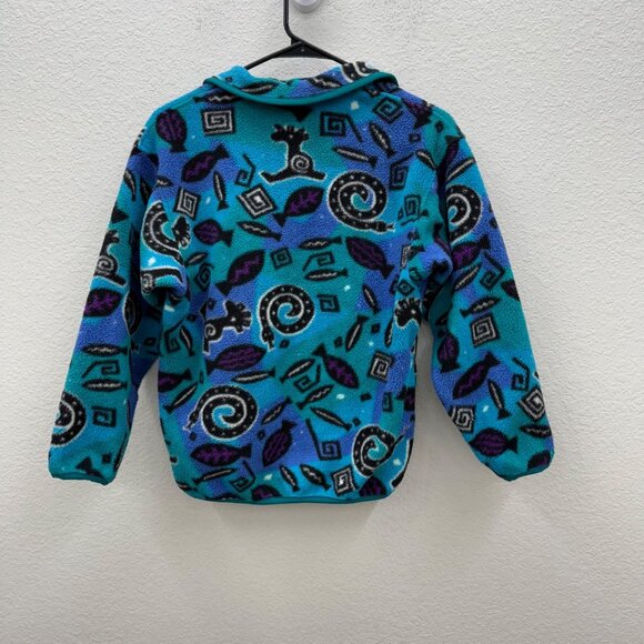 VTG Patagonia Synchilla Fleece Half Zip Pullover Sweatshirt USA Made Kids sz 10 - Picture 7 of 7